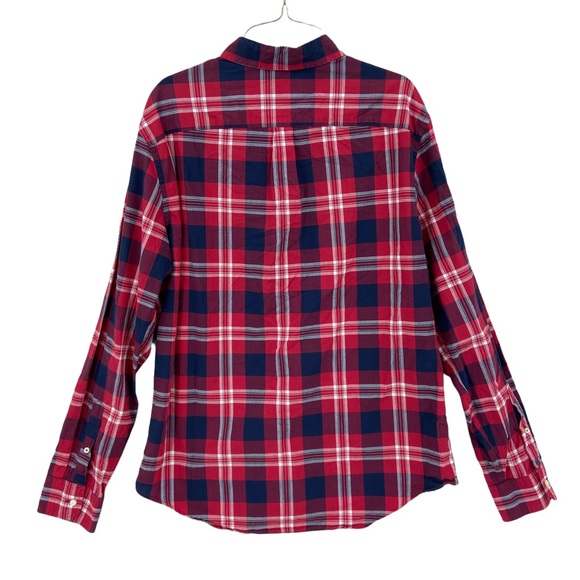 AMERICAN EAGLE Shirt Prep Fit Plaid Flannel Shirt Button Down - Picture 2 of 6